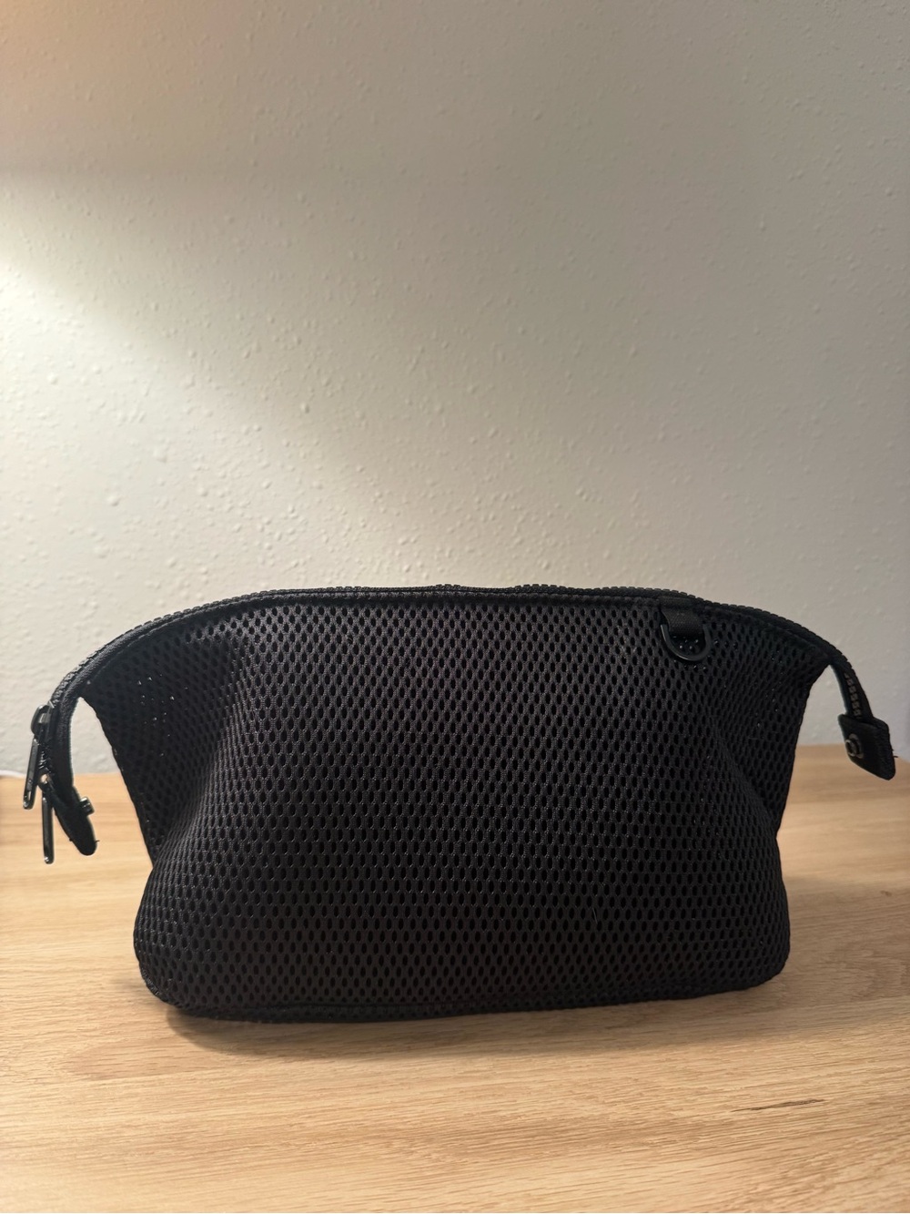 Dagne Dover Black Mesh Toiletry Pouch - Large - Picture 2 of 6